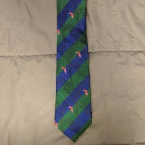 Endangered Species Tie - Red Parakeet Edition